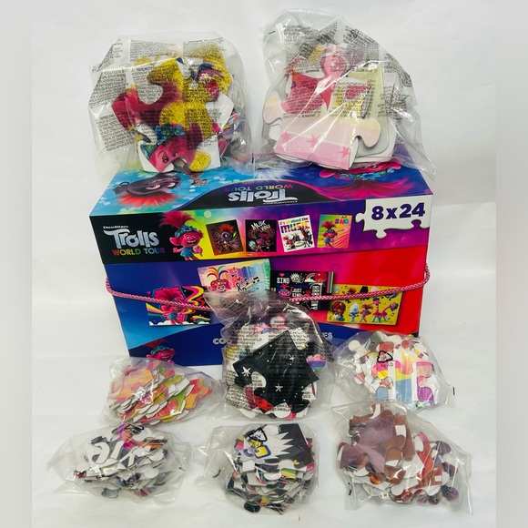 Trolls World Tour 8 Puzzle Pack New - Picture 2 of 7